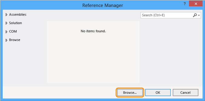 Reference Manager dialog box