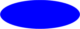 Large blue SVG ellipse