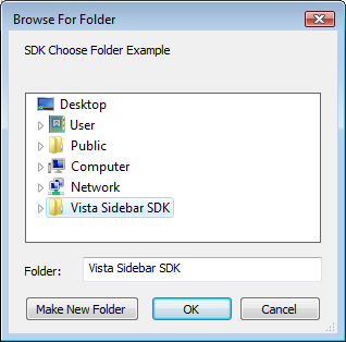 folder picker dialog box.