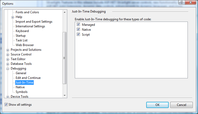 microsoft script debugger