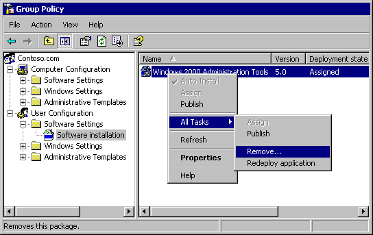 Group Policy Software Installation Extension