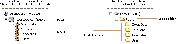 Roots, Links, Root Folders, and Link Folders
