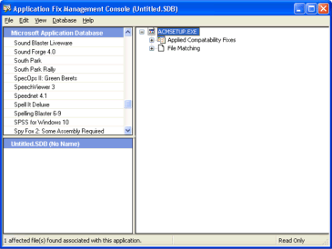 Using the Compatibility Administration Tool