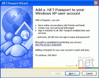 Figure 6: Adding a Passport to your user account