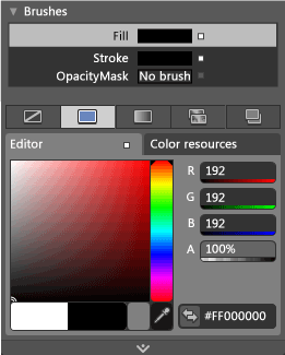 Shadow Properties Brushes Color