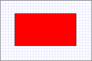 Rectangle with 100 percent opacity.
