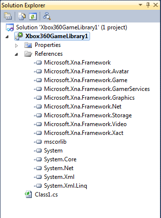 Bb199627.UsingXNA_SolutionExplorer_Xbox_Library(en-us,XNAGameStudio.41).png