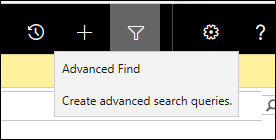 Advanced Find button.