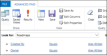 Create query in Advanced Find.