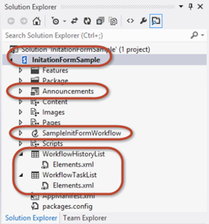 Figure 7. Solution Explorer view of the project