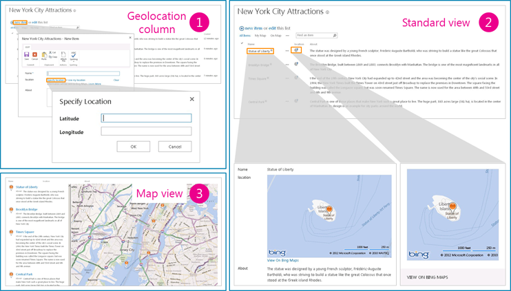 Default Geolocation and Map feature