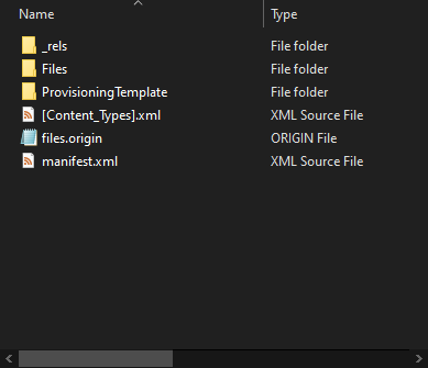 Contents of a PnP file