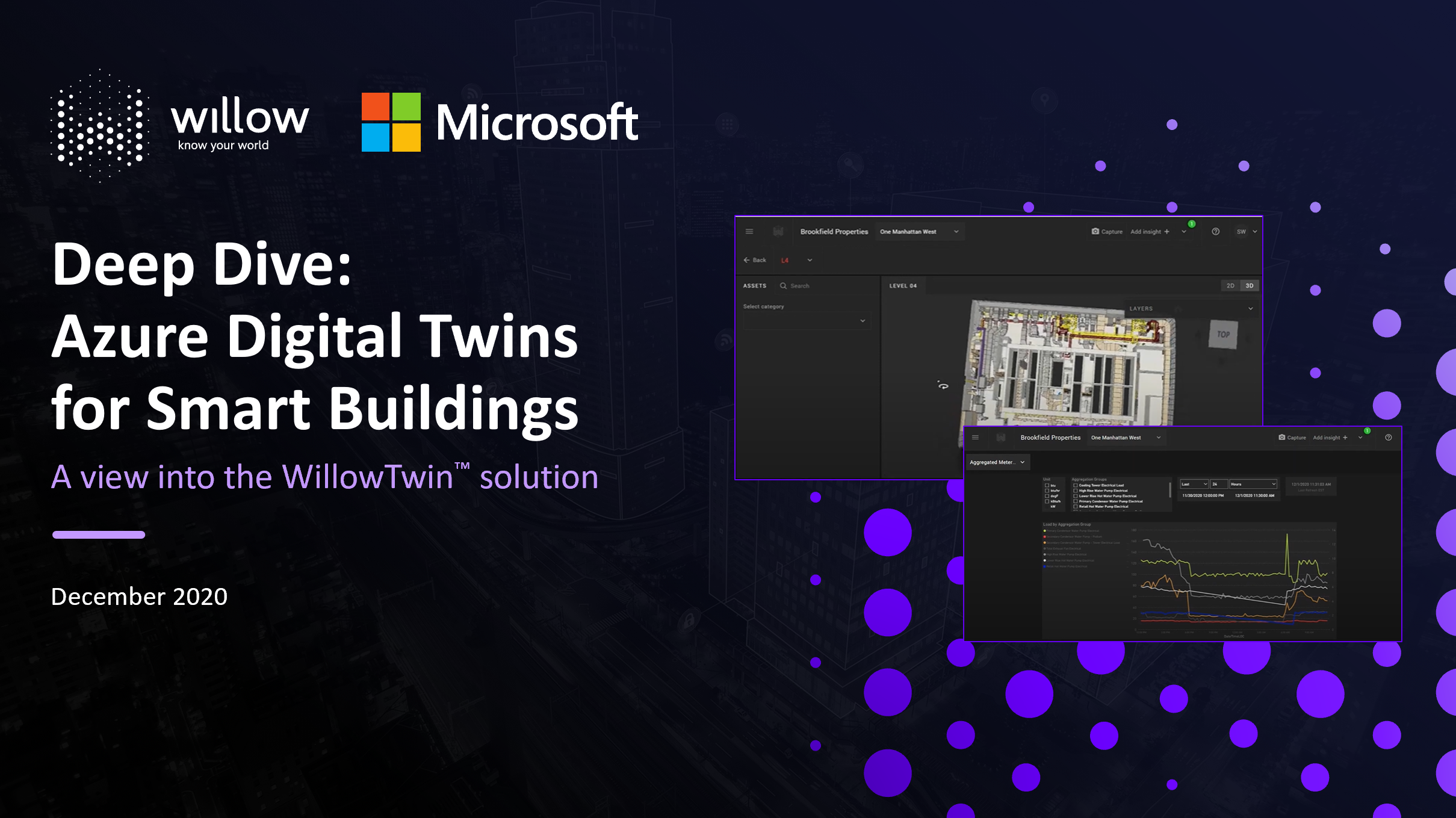 WillowTwin and Microsoft Deep Dive Title slide