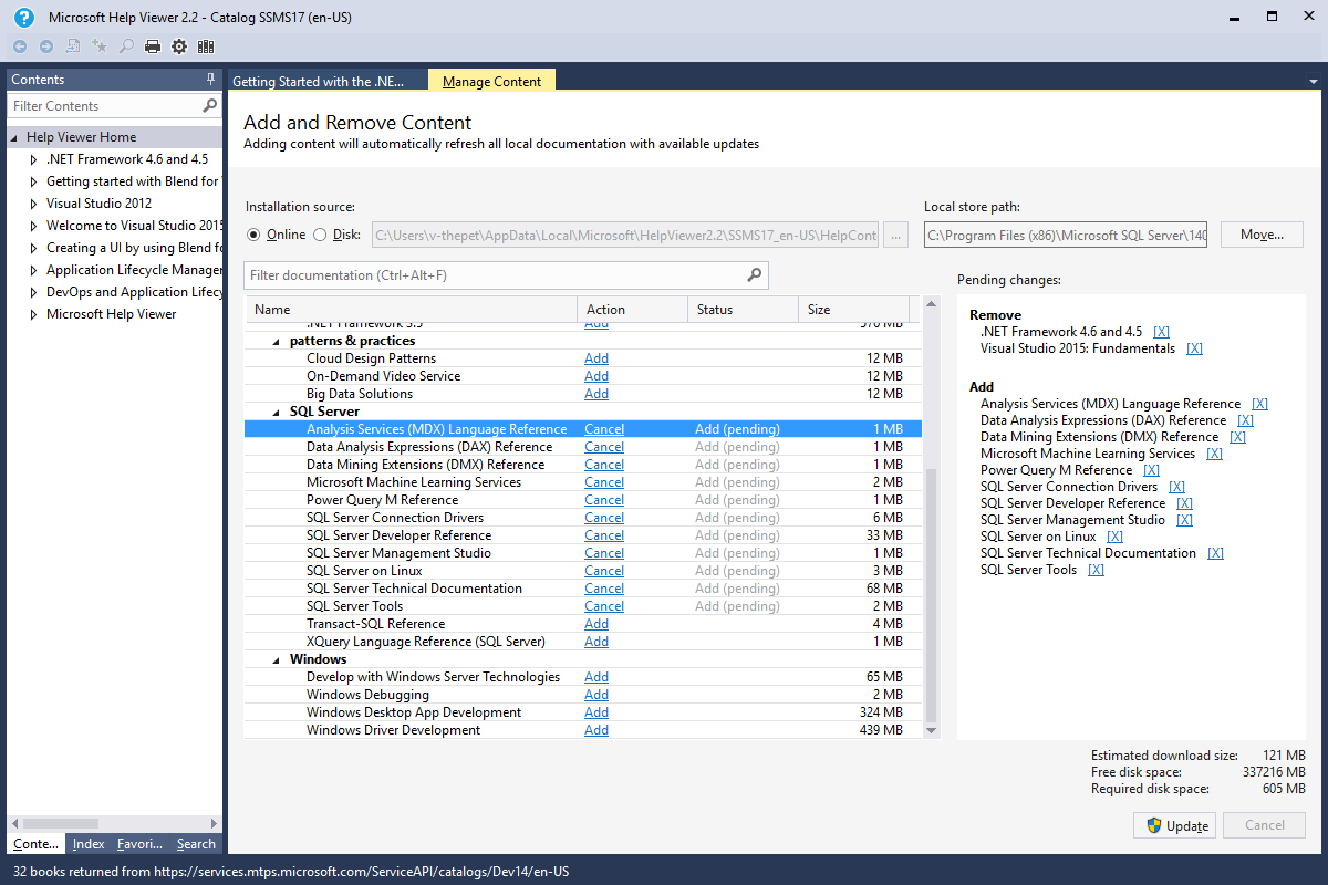Screen shot of Microsoft SQL Server software.