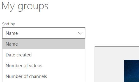 Sort your groups