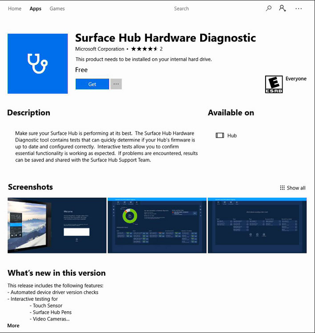 Screenshot of Hardware Diagnostic.