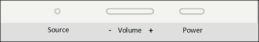 Screenshot of Volume down and power buttons.