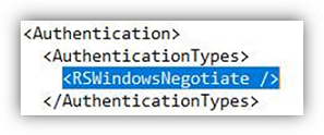 Screenshot showing Windows authentication.