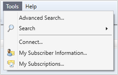 Screenshot showing Operator Tools sub menu.