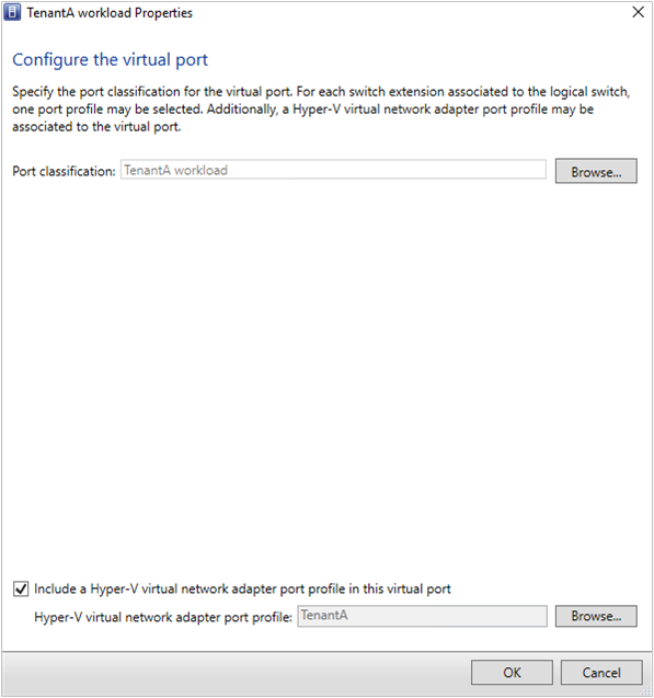 Screenshot of virtual port.