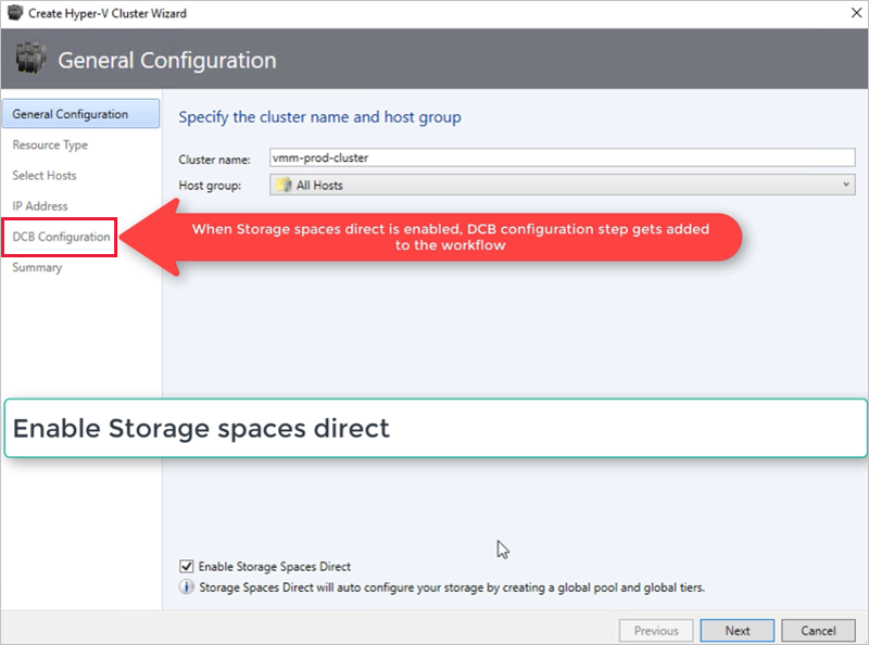 Deploy a Storage Spaces Direct hyper-converged cluster in VMM | Microsoft  Docs