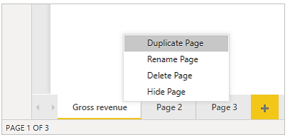 Screenshot of the "Duplicate Page" option on the bottom of the page.