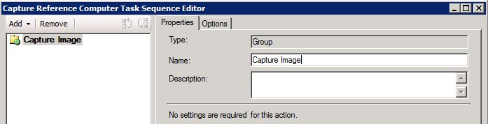 Screenshot of the new added name group Capture Image.