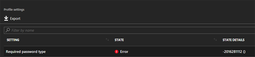 Screenshot of the error code -2016281112.