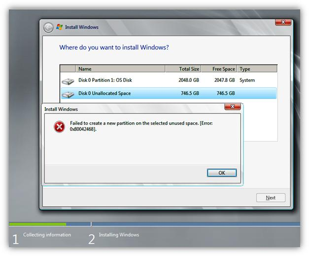 create windows 10 installation media error