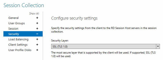 enable tls 1.2 windows 10 rdp