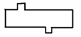 Diagram showing the outline of the word shape but without the characters.
