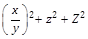 Formula with a poorly positioned superscript beside tall parentheses
