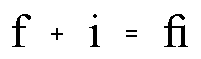 Glyphs for f and i and an f-i ligature glyph