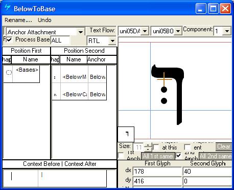 Screenshot that shows the positioning mark to base using Microsoft VOLT.