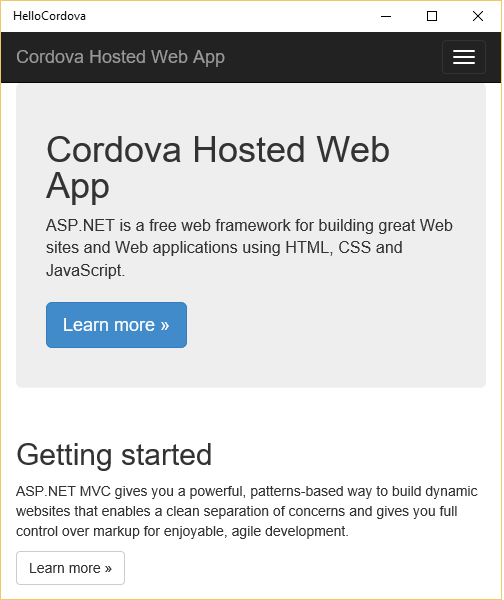 Run the Hosted Web App-2
