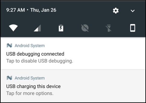 Android Device: USB Debugging