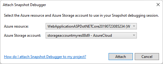 Screenshot that shows selecting an Azure resource.