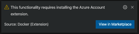 Adding Azure extension