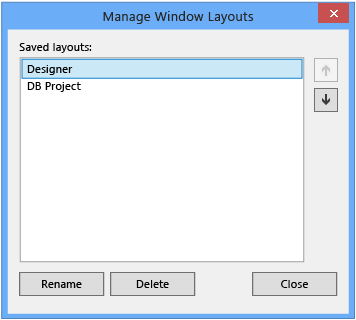 Manage window layouts