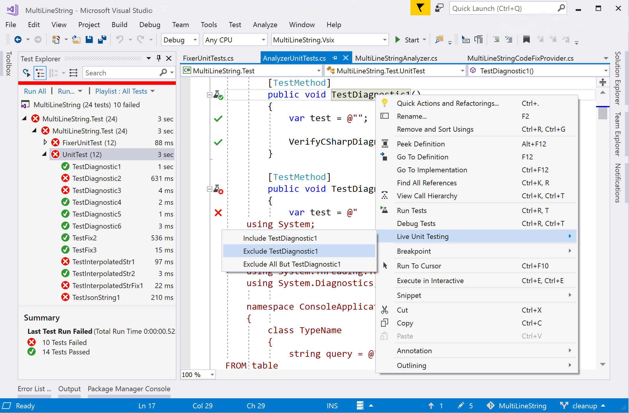 Hierarchy view for Text Explorer in Visual Studio