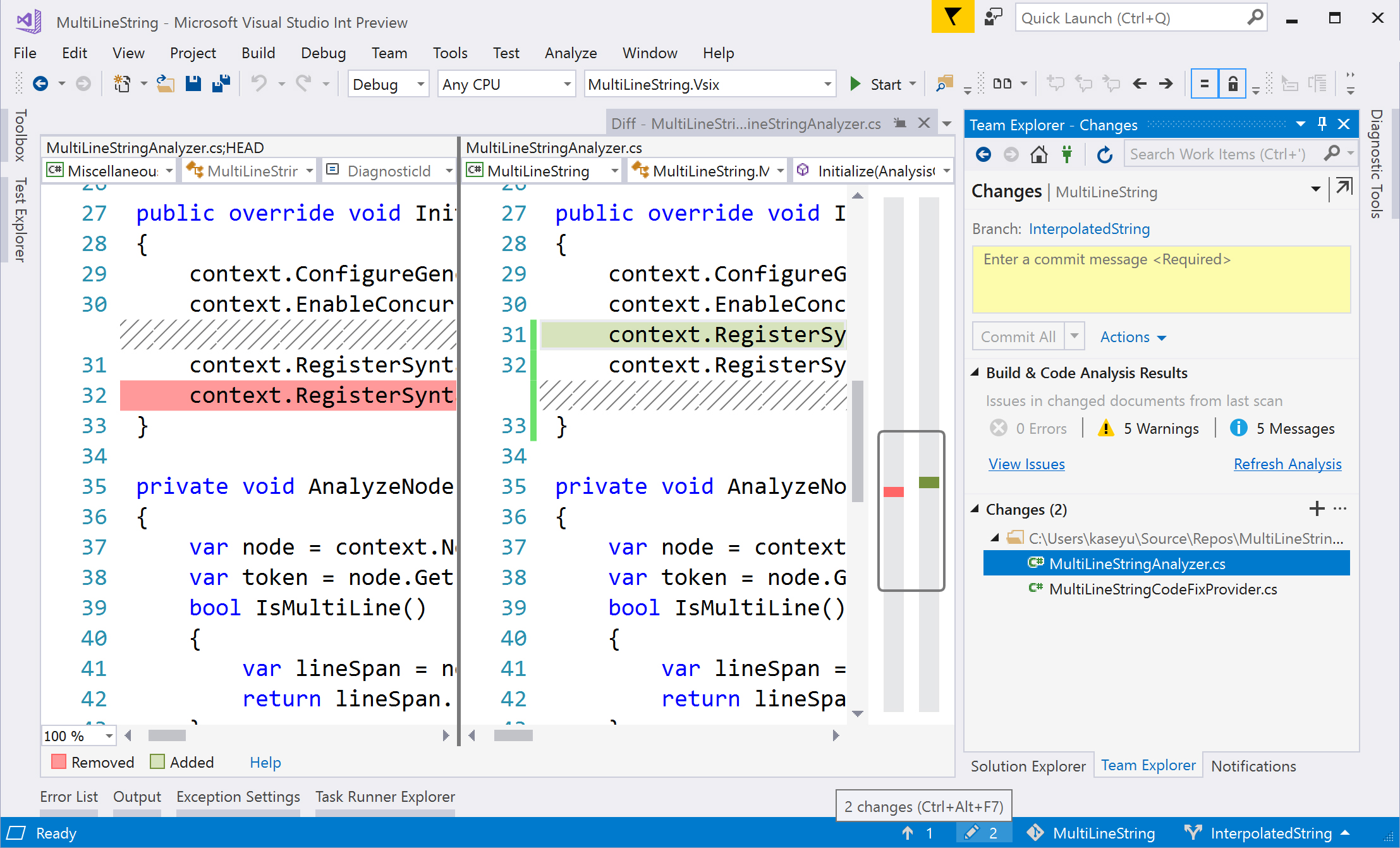 Source control in Visual Studio