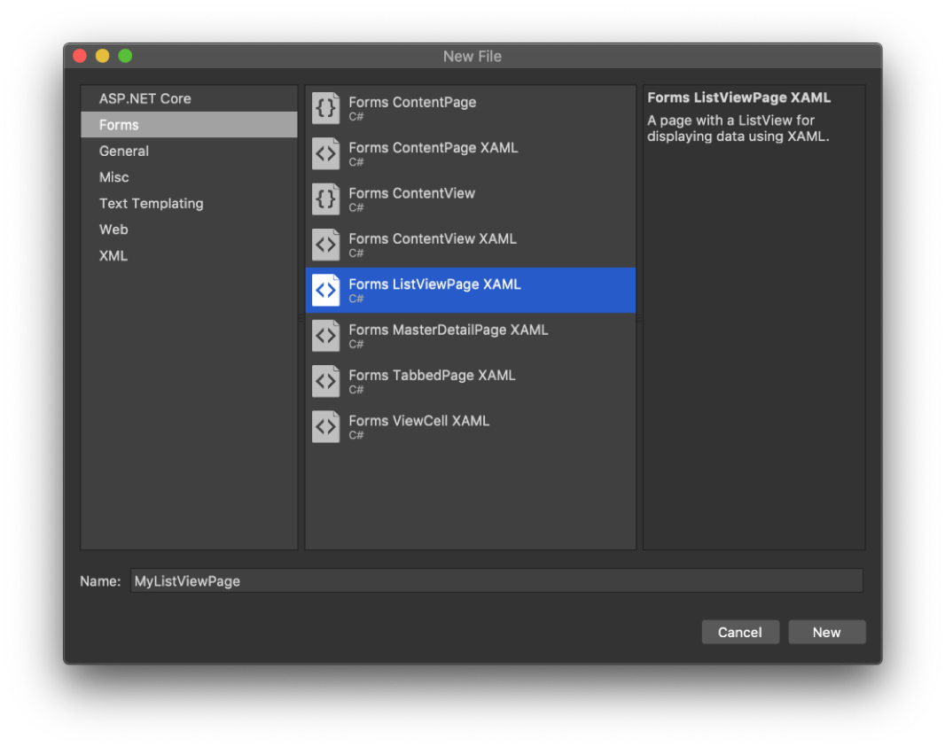 visual studio for mac xamarin forms force regeneration of generated files