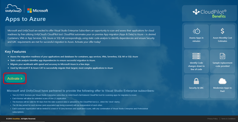 CloudPilot Landing Page