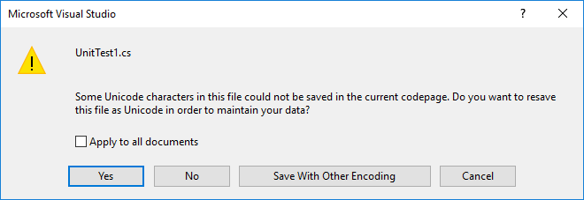 Choose a file encoding