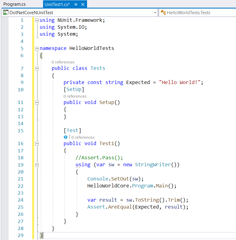Get Started With Unit Testing Visual Studio Microsoft Docs