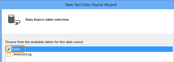 Add the Color table as the data source