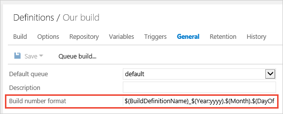 Build number format
