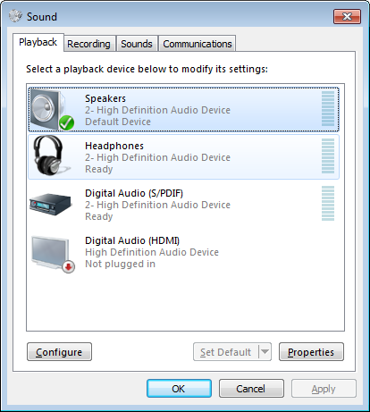 cómo actualizar la conducción por sonido en Windows 7