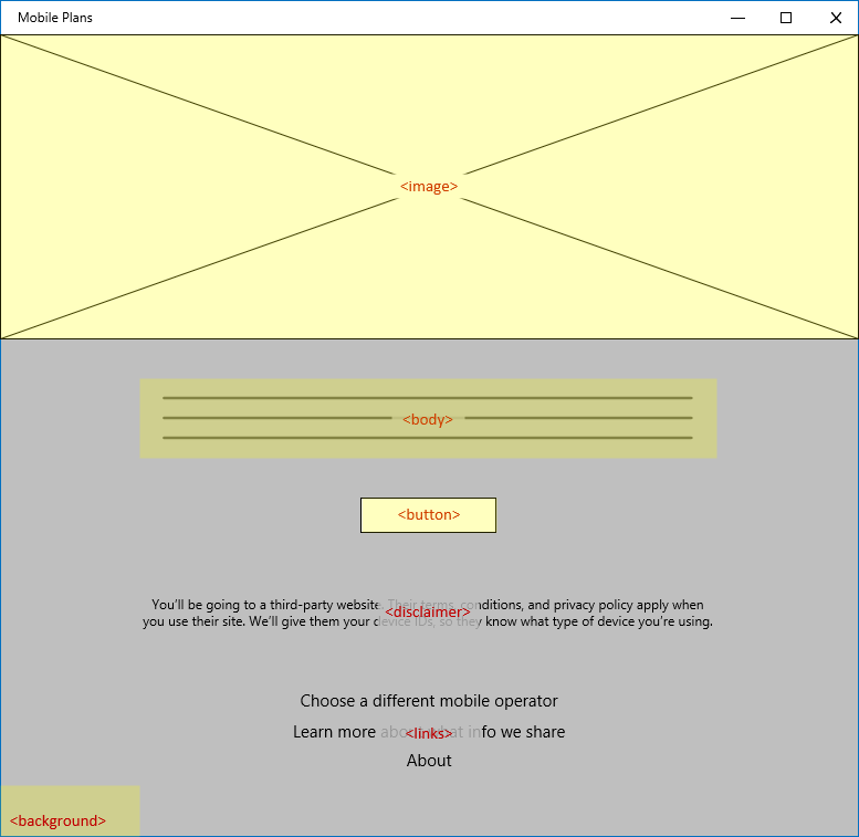 Screenshot of enhanced gateway page template with customizable elements.