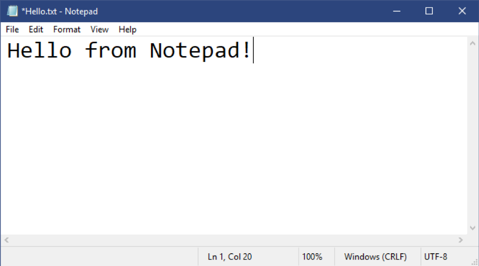Notepad with the asterisk*